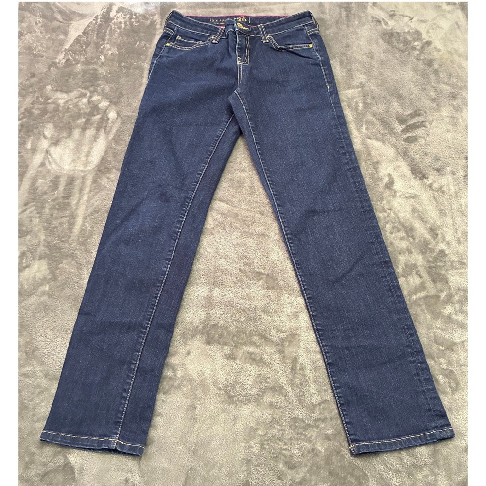 Kate Spade Jeans‎ Womens Sz.26 Blue New York Broome Street Dark Wash Denim Pants